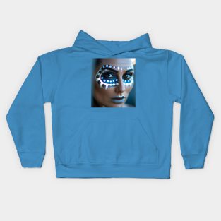 Enhanced Cyberpunk Woman Kids Hoodie